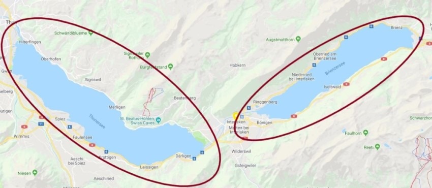 tourist map of interlaken switzerland