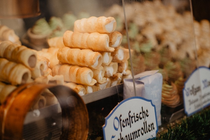 pastries at Vienna christmas market, Blue Eyed Compass