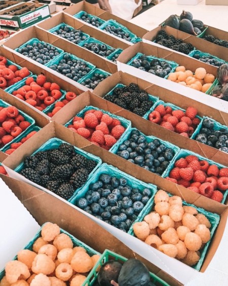 berries at a farmers market, top picnic spots in San Diego