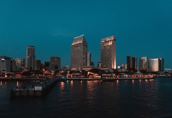 dusk over downtown San Diego from Coronado, top picnic spots in San Diego