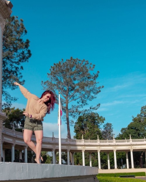 girl dancing in Balboa Park, top picnic spots in San Diego