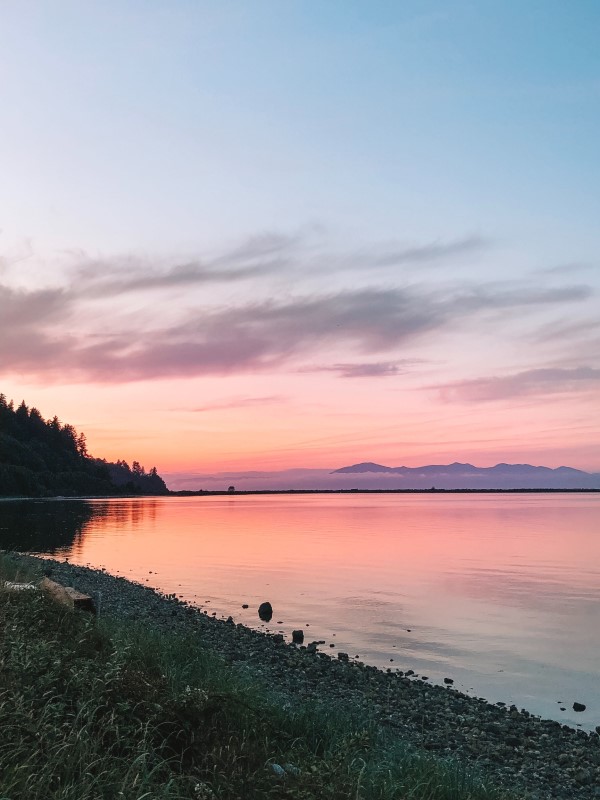 sunset at Neah Bay, Olympci Peninsula, Blue Eyed Compass